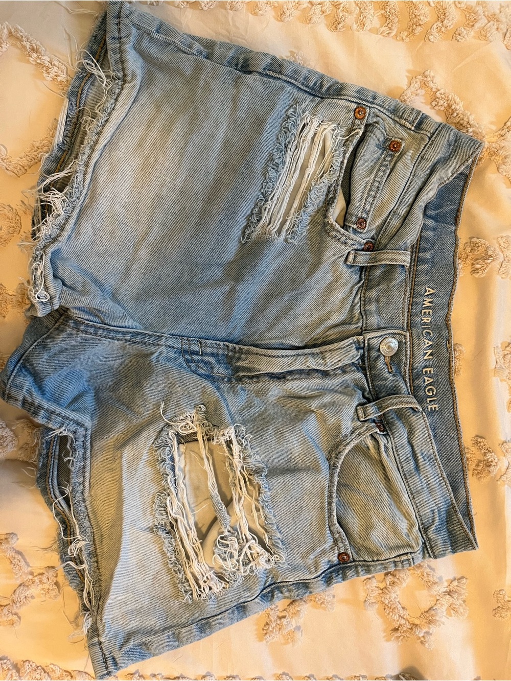 American Eagle Faded 90s Boyfriend Denim Shorts